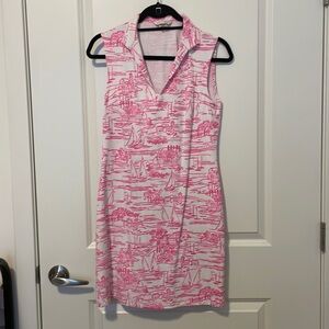 MAHI GOLD pink sailboat dress
